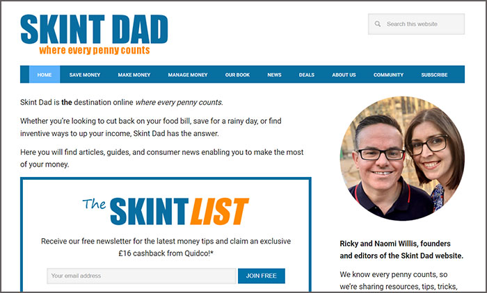 Skint Dad Blog