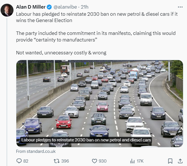 Alan D Miller tweet